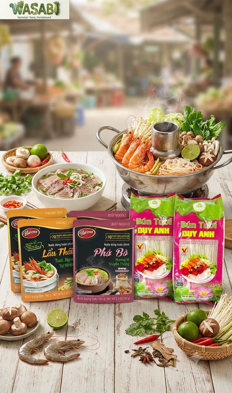 Popular Soup Base & Noodle Set
