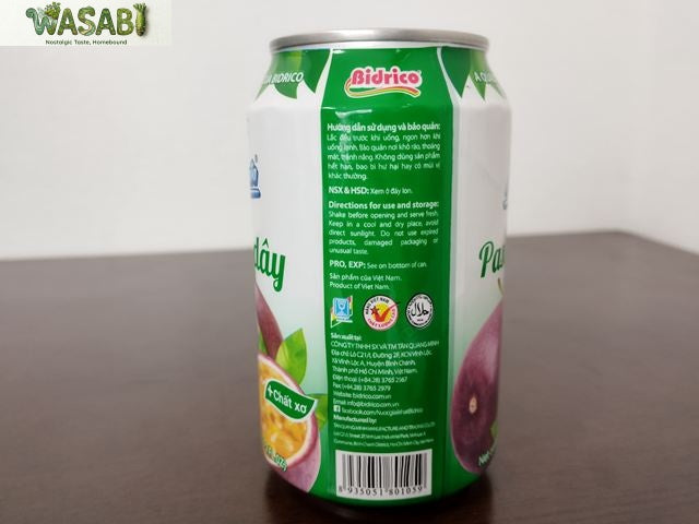 【甘酸っぱくてさっぱり】ベトナム パッションフルーツジュース 360ml / Passion/Nước Chanh Dây