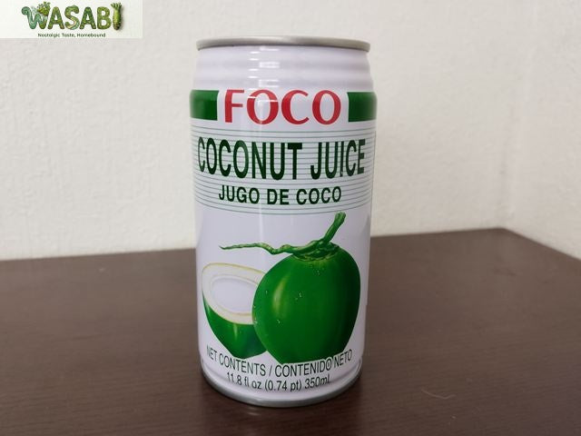 FOCO ココナッツジュース 350ml /Coconuts juice/ Nước Dừa FOCO Sợi Dừa (Lon Nhỏ)
