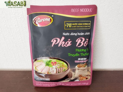 【牛骨スープ】牛肉フォースープの素 150g（4〜5人前） / Nước Dùng Hoàn Chỉnh Phở Bò Barona (hoặc CHIN-SU)
